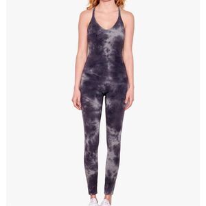 Sundry Tie Dye Crossback Bodysuit Gray Nwot Size 3/Large